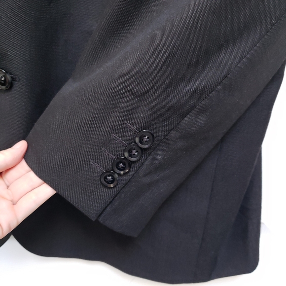 Cedarwood State Dark Gray Slim Fit Two Button Blazer Suit Jacket - Picture 4 of 8